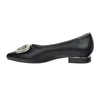 Czarne baleriny czółenka damskie płaskie Jezzi
