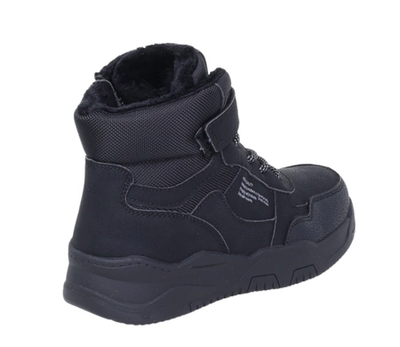 Ciepłe buty zimowe dla chłopca trzewiki dziecięce na rzepy NEWS