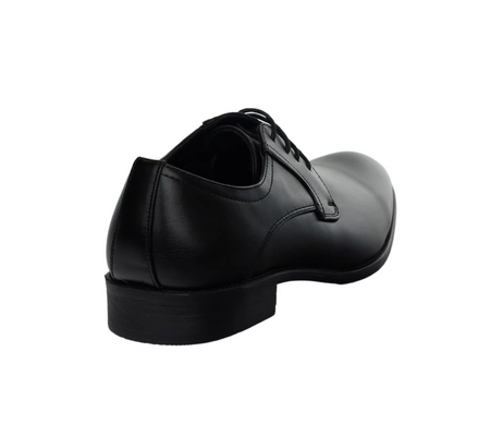 Czarne półbuty męskie eleganckie garniturowe UNISOFT