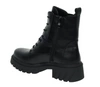Czarne botki damskie na platformie ciężkie rokowe Jezzi