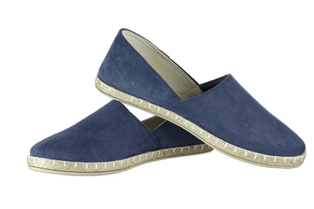 Mokasyny damskie zamszowe espadryle NEWS