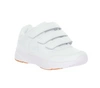 Białe adidasy damskie na rzepy z profilowaną, miękka wkładką American Club