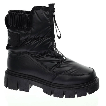 Modne śniegowce damskie czarne ciepłe botki Jezzi