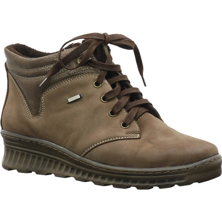 Niskie trzewiki skórzane damskie botki Helios