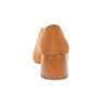 Pomarańczowe zamszowe czółenka zabudowane na obcasie Jezzi 