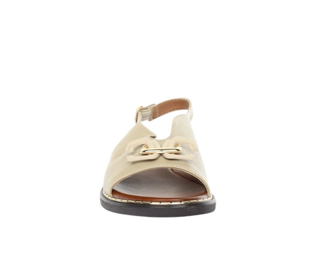 Płaskie wygodne sandały damskie eleganckie zabudowane Jezzi