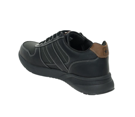 Męskie adidasy czarne wygodne na zamek NEWS