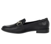 Czarne skórzane półbuty damskie płaskie eleganckie loafersy RYŁKO