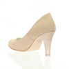 Beżowe zamszowe czółenka na szpilce ślubne Madonna by Azali