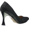 Czarne czółenka damskie na obcasie kielichowym Massimo Lucchesi