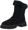 Czarne śniegowce damskie botki płaskie emu Jezzi
