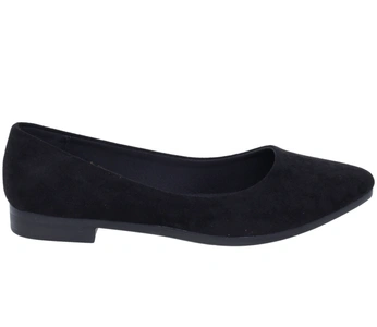 Czarne baleriny damskie NEWS