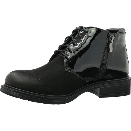 Półbuty czarne skórzane damskie Gino Fabiani