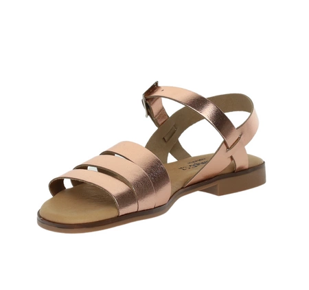 Eleganckie sandały damskie płaskie ze skóry naturalnej El Pimpi - Made in Spain