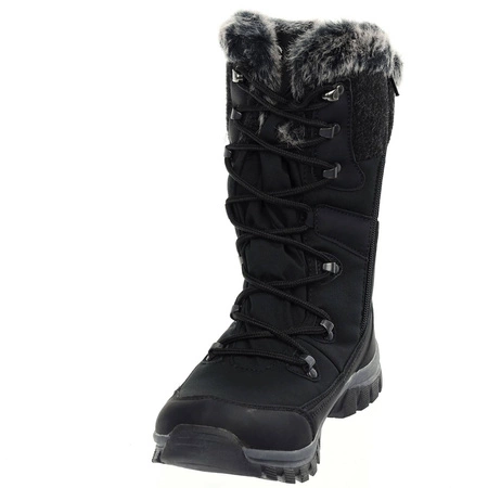 Czarne wysokie śniegowce z futerkiem American Club