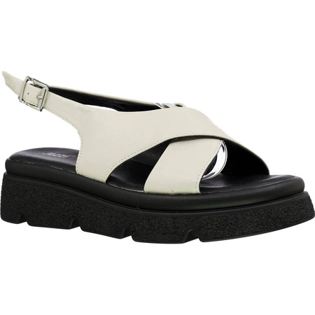 Sandały damskie płaskie na ciężkiej podeszwie Jezzi