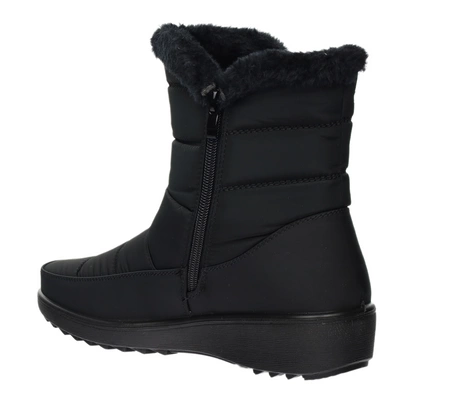 Ciepłe trzewiki zimowe damskie na zamek wodoodporne śniegowce UNISOFT