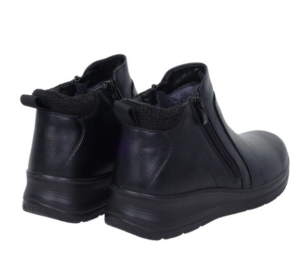 Eleganckie i wygodne trzewiki damskie na dwa zamki botki babcine UNISOFT