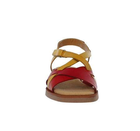 Hiszpańskie skórzane sandały damskie płaskie El Pimpi - Made in Spain