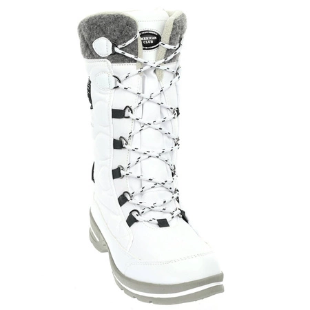 Śniegowce damskie białe wysokie wodoodporne American Club