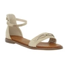 Beżowe płaskie sandały z zakrytą piętą od Jezzi