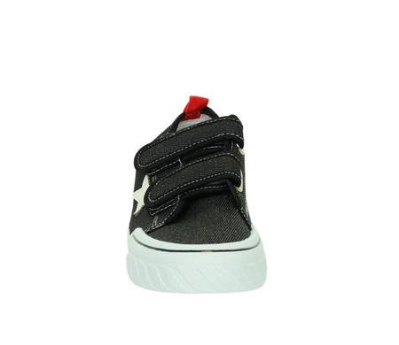 Tenisówki dziecięce na rzepy ze skórzaną wkładką pantofle do przedszkola American Club