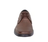 Męskie półbuty brązowe skórzane garniturowe Activ
