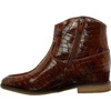 Botki kowbojki damskie brązowe z ukrytą koturną Jezzi