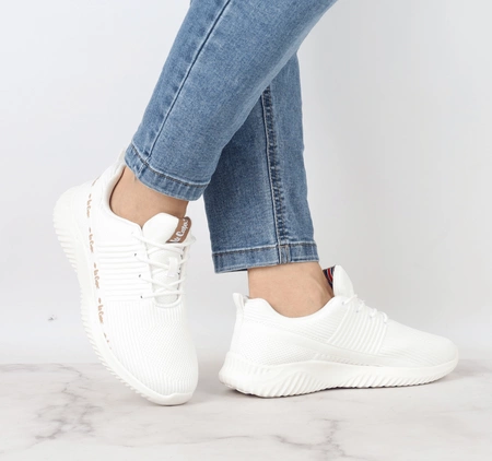 Sneakersy adidasy damskie białe Lee Cooper