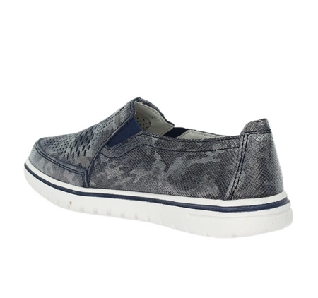 Skórzane damskie tenisówki eleganckie szyte wsuwane półbuty Jezzi