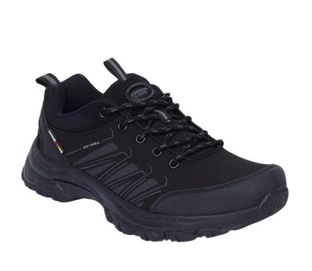 Adidasy czarne nieprzemakalne młodzieżowe z odblaskami American Club