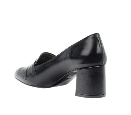Czarne eleganckie czółenka na wygodnym niskim obcasie Eliza od Azali