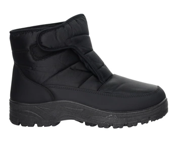 Śniegowce męskie trzewiki dla seniora czarne na rzepy McBraun