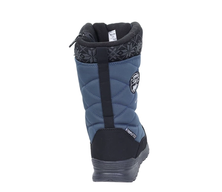 Granatowe wysokie śniegowce damskie z membraną softshell American Club