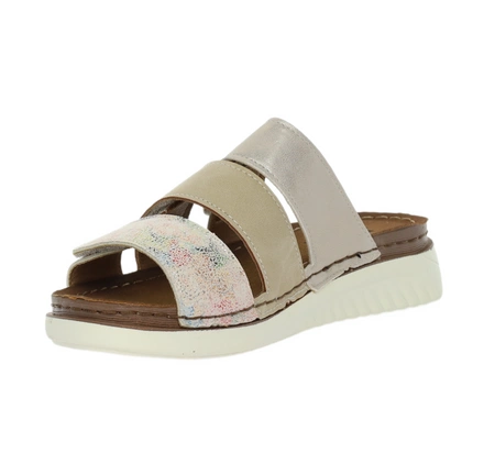 Eleganckie i komfortowe klapki damskie płaskie na rzepy Jezzi