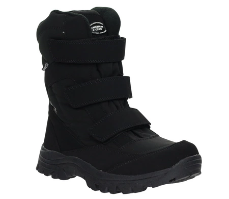 Wytrzymałe i wodoodporne buty zimowe męskie na rzepy American Club