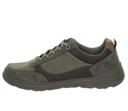 Eleganckie sportowe buty męskie adidasy khaki wygodne American