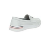 Białe skórzane mokasyny damskie sportowe półbuty Jezzi