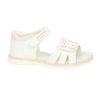 Białe sandałki dla dziewczynki na rzepy z usztywnianą piętą American Club