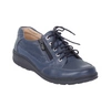 Granatowe buty skórzane damskie na zamek i sznurowadła  Helios model 357