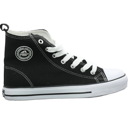 Wysokie trampki czarne młodzieżowe szkolne American Club