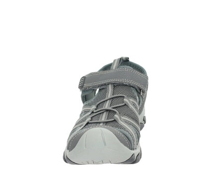 Zabudowane sandały chłopięce sportowe górskie z gumowy czubkiem American Club