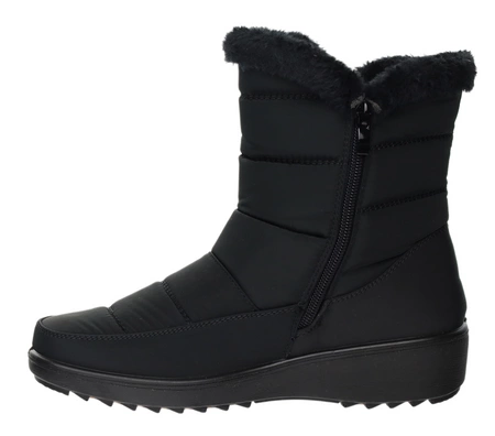 Ciepłe trzewiki zimowe damskie na zamek wodoodporne śniegowce UNISOFT