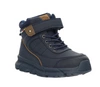 Granatowe wyższe buty zimowe chłopięce na rzepy American Club