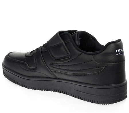 Czarne adidasy na platformie grubej podeszwie American