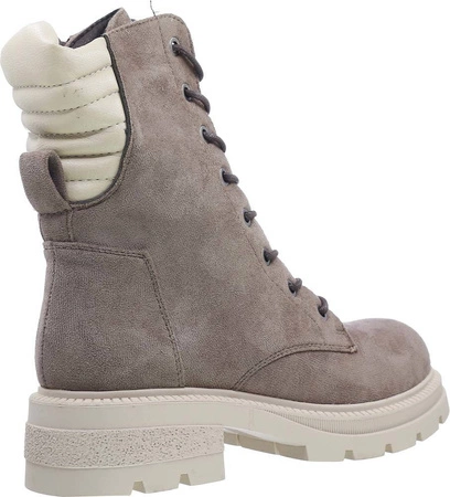 Botki damskie traperki sznurowane i ocieplane Jezzi