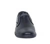 Męskie półbuty czarne skórzane wsuwane Activ