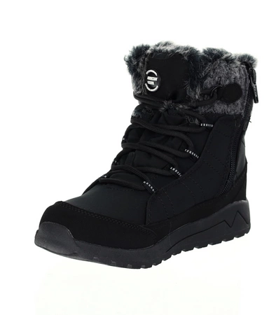 Czarne nieprzemakalne buty zimowe damskie śniegowce American Club