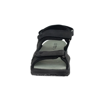 Czarne sandały męskie sportowe na rzepy wytrzymałe American Club