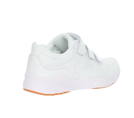 Białe adidasy damskie na rzepy z profilowaną, miękka wkładką American Club